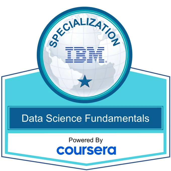 Data Science Fundamentals (IBM) certification badge