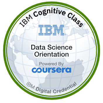 Data Science Orientation (IBM) certification badge