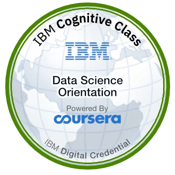 Data Science Orientation (IBM) certification badge