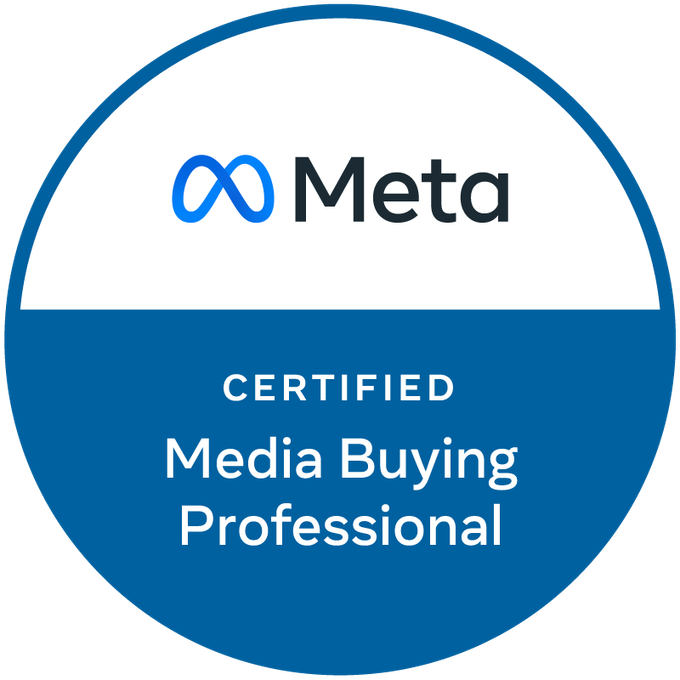 Meta Certified Media Buying Professional certification badge