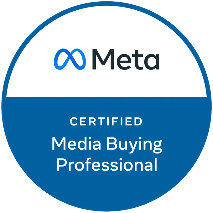 Meta Certified Media Buying Professional certification badge
